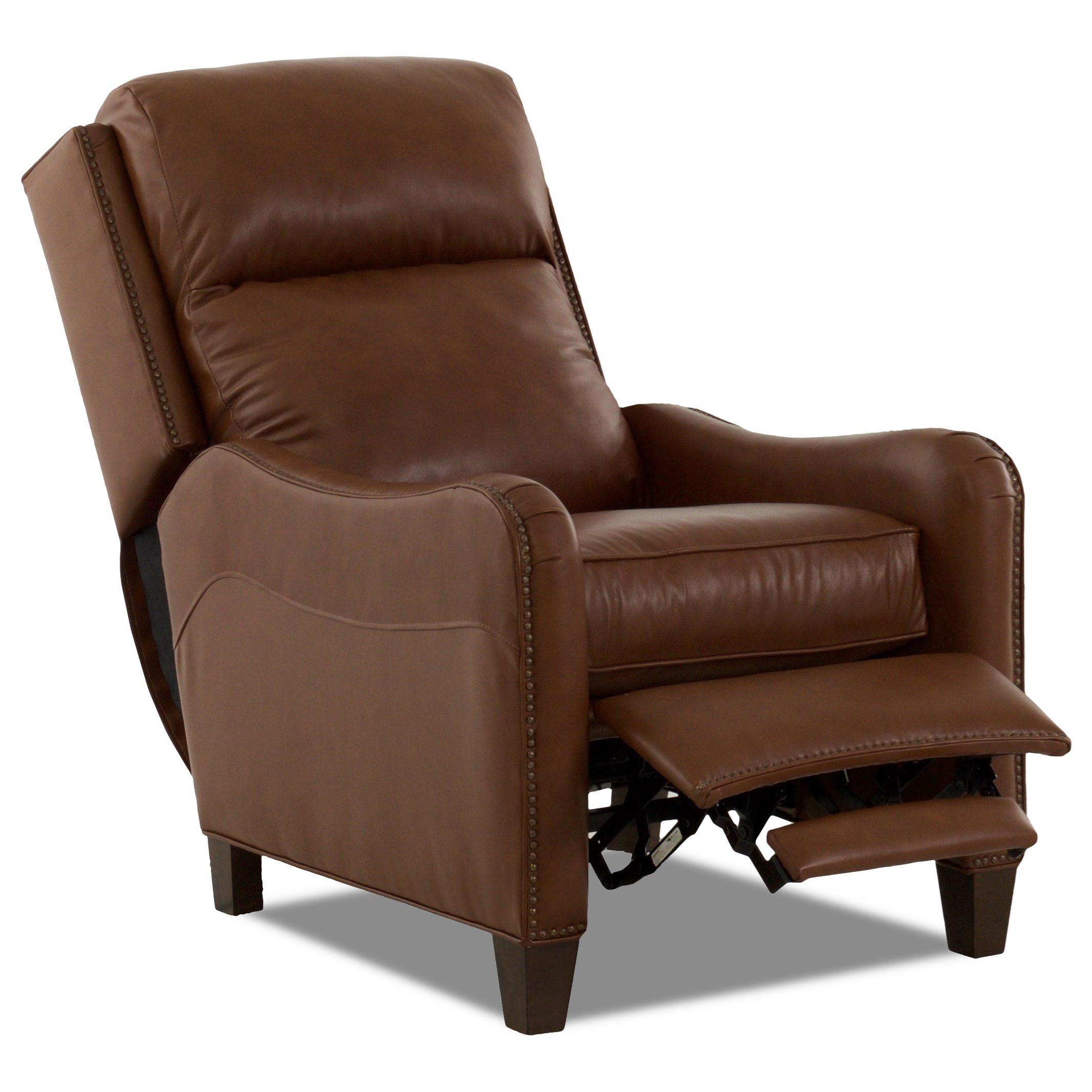Klaussner Breeze Transitional Power High Leg Recliner with USB Port